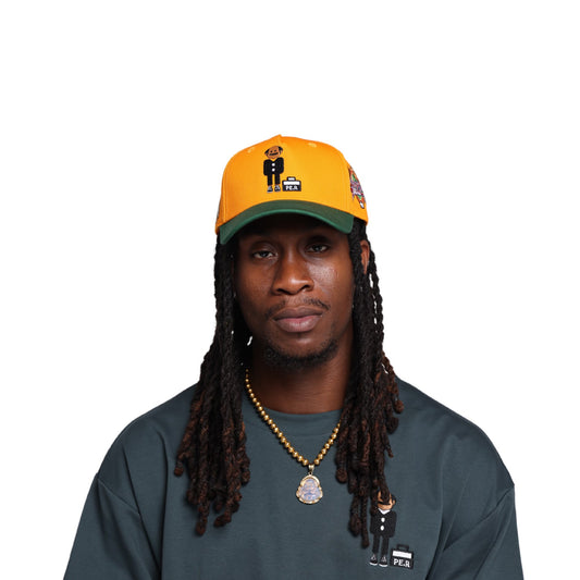 PE.R SIGNATURE HAT (Orange and Green)